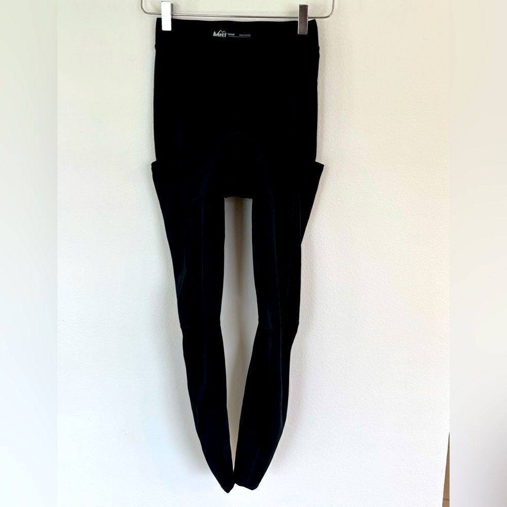 REI Co-Op 3/4 Tight Padded Black Cycling Bike Pants Size Small
